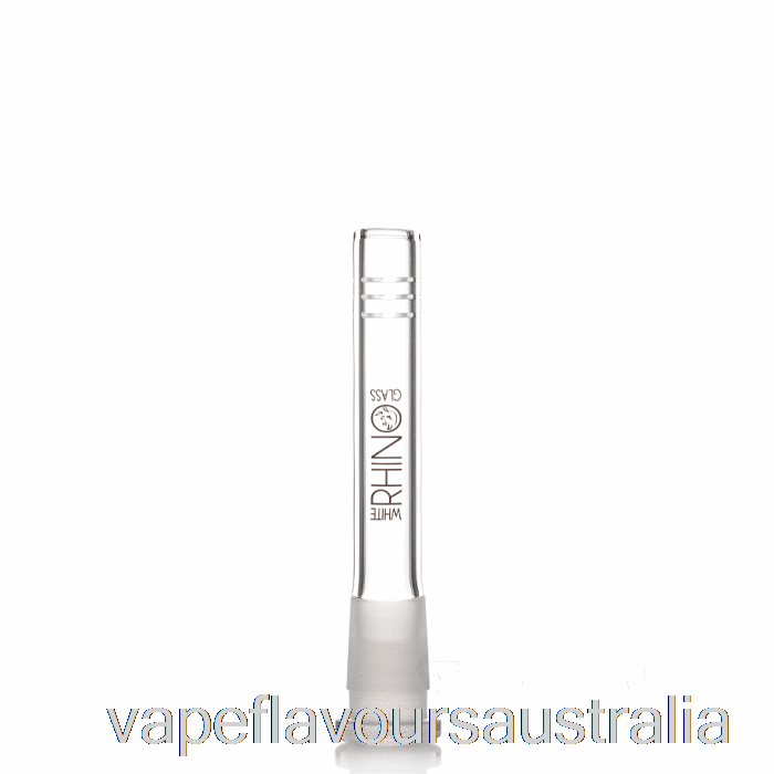 Vape Australia White Rhino 19/14 Glass Downstem 4inch